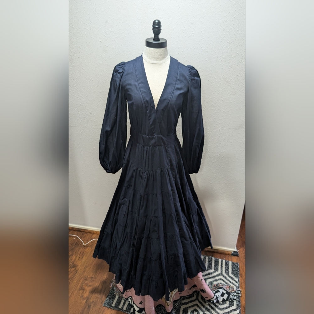 Banana Republic Dark Blue Long Sleeve Dress